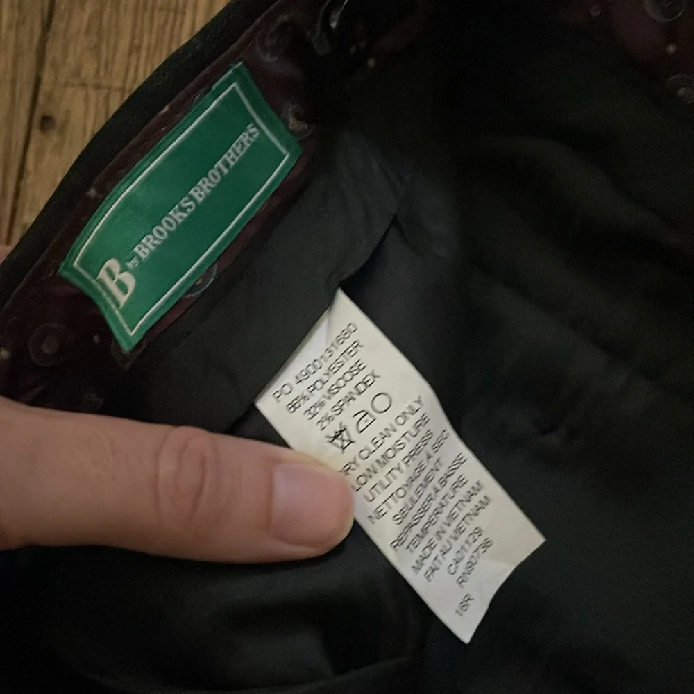 NWT B by Brooks Brothers charcoal gray dress pants